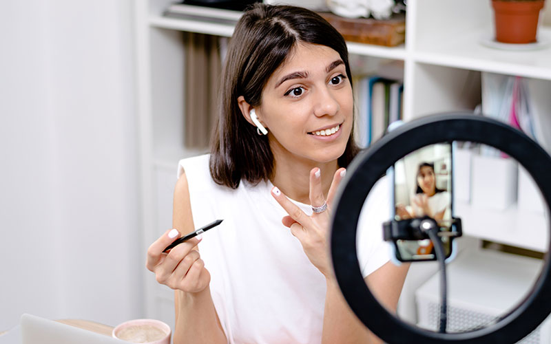 Customer using product